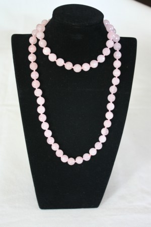 COLLAR DE CUARZO ROSA