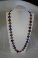 COLLAR DE ÁGATAS ROMBOS MULTICOLOR
